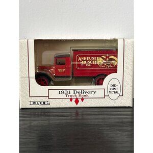 Ertl 1931 Hawkeye Anheuser-Busch Delivery Truck Bank Die-Cast Metal 1:34 Scale